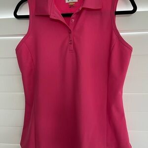 Greg Normand Golf Shirt Pink Size Medium